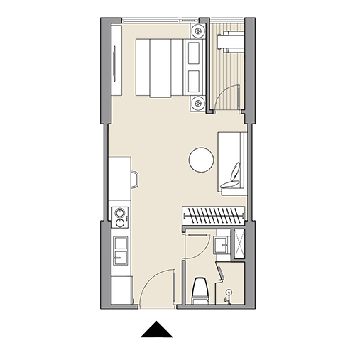 Căn hộ studio 29.79 m2