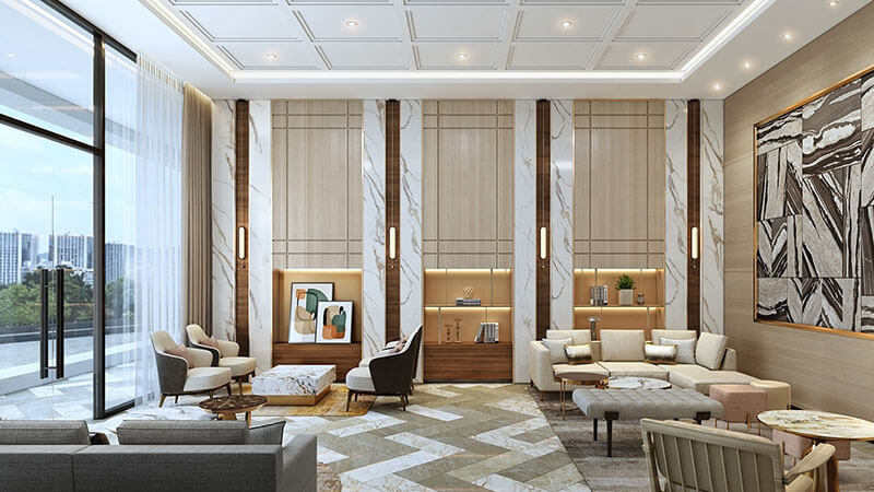 Sảnh lounge sang trọng